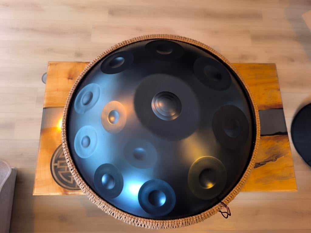 Donkerblauwe Handpan - 12 Tonen, D-mineur, Ophalen, Onbekend, Zo goed als nieuw, Onbekend