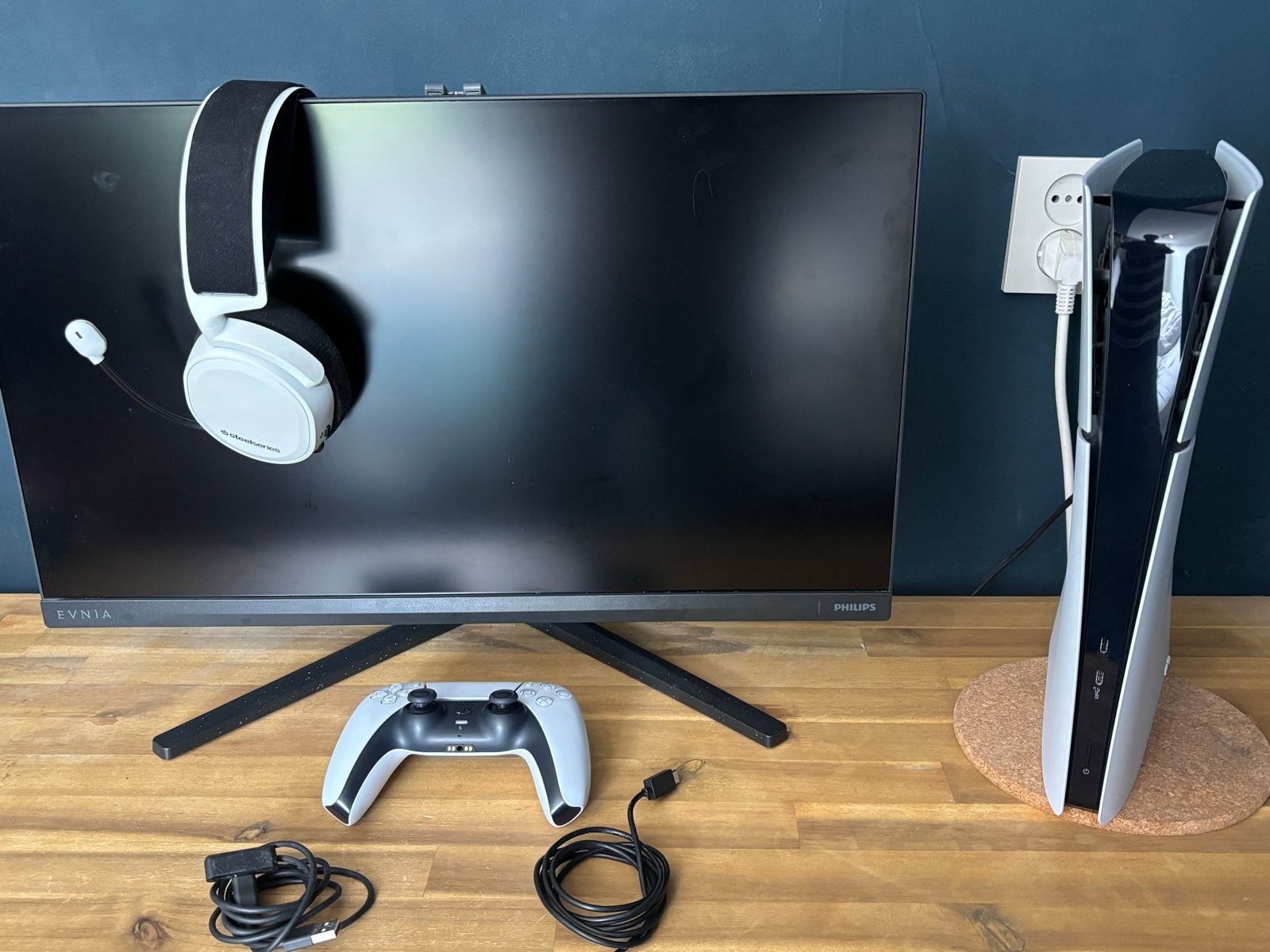 Complete PlayStation 5 digital set met monitor en headset, Ophalen of Verzenden, Zo goed als nieuw