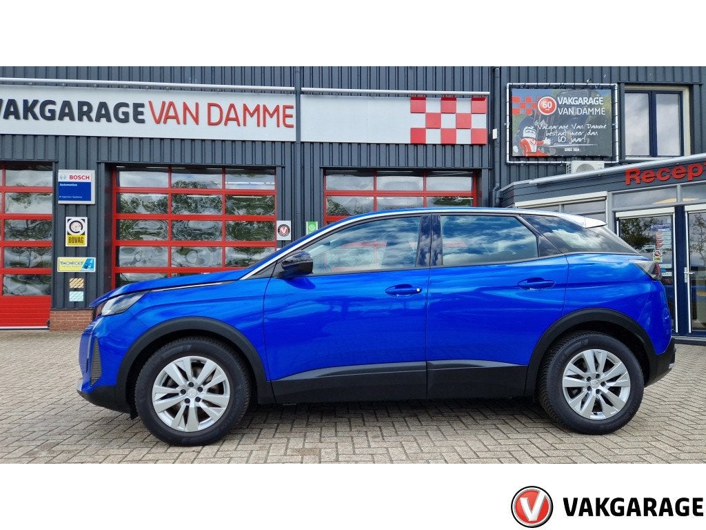 Peugeot 3008 1.2 PT Active P.Bns (bj 2022), Auto's, 1199 cc, Blauw, Parkeersensor, Origineel Nederlands