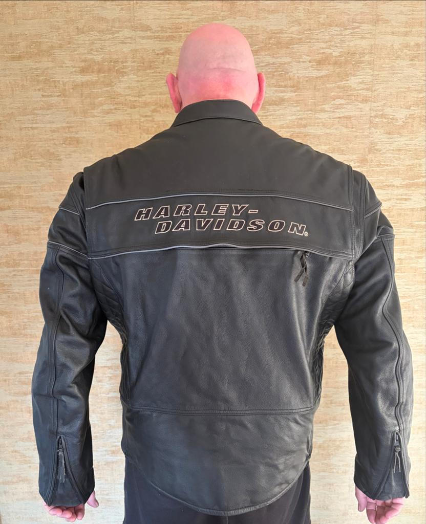 Harley-Davidson Leren Motorjas - Maat 2XL, Motoren, Kleding | Motorkleding, Ophalen, Tweedehands, Heren, Jas | leer