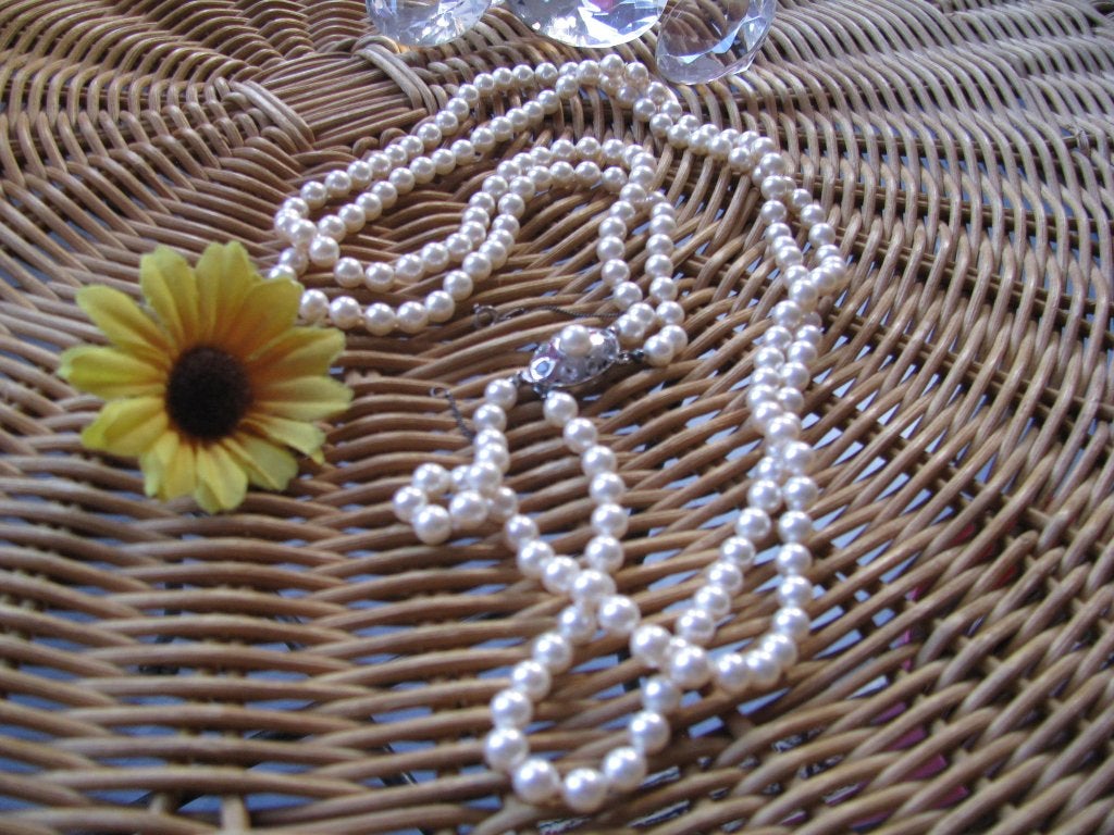 Majorica * dubbele rij * fraai slot + bling & veiligheid *, Sieraden, Tassen en Uiterlijk, Ophalen of Verzenden, Overige materialen