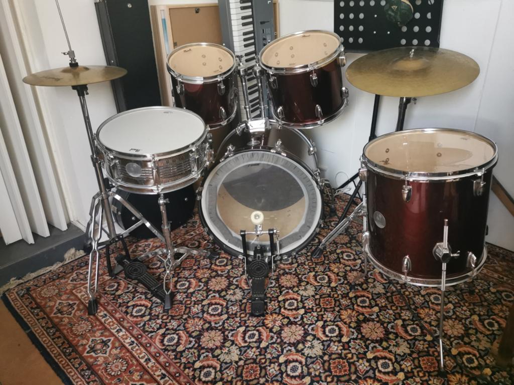 Pearle Sonor Force 505 Compleet kwaliteits drumstel, Muziek en Instrumenten, Drumstellen en Slagwerk, Gebruikt, Sonor, Ophalen