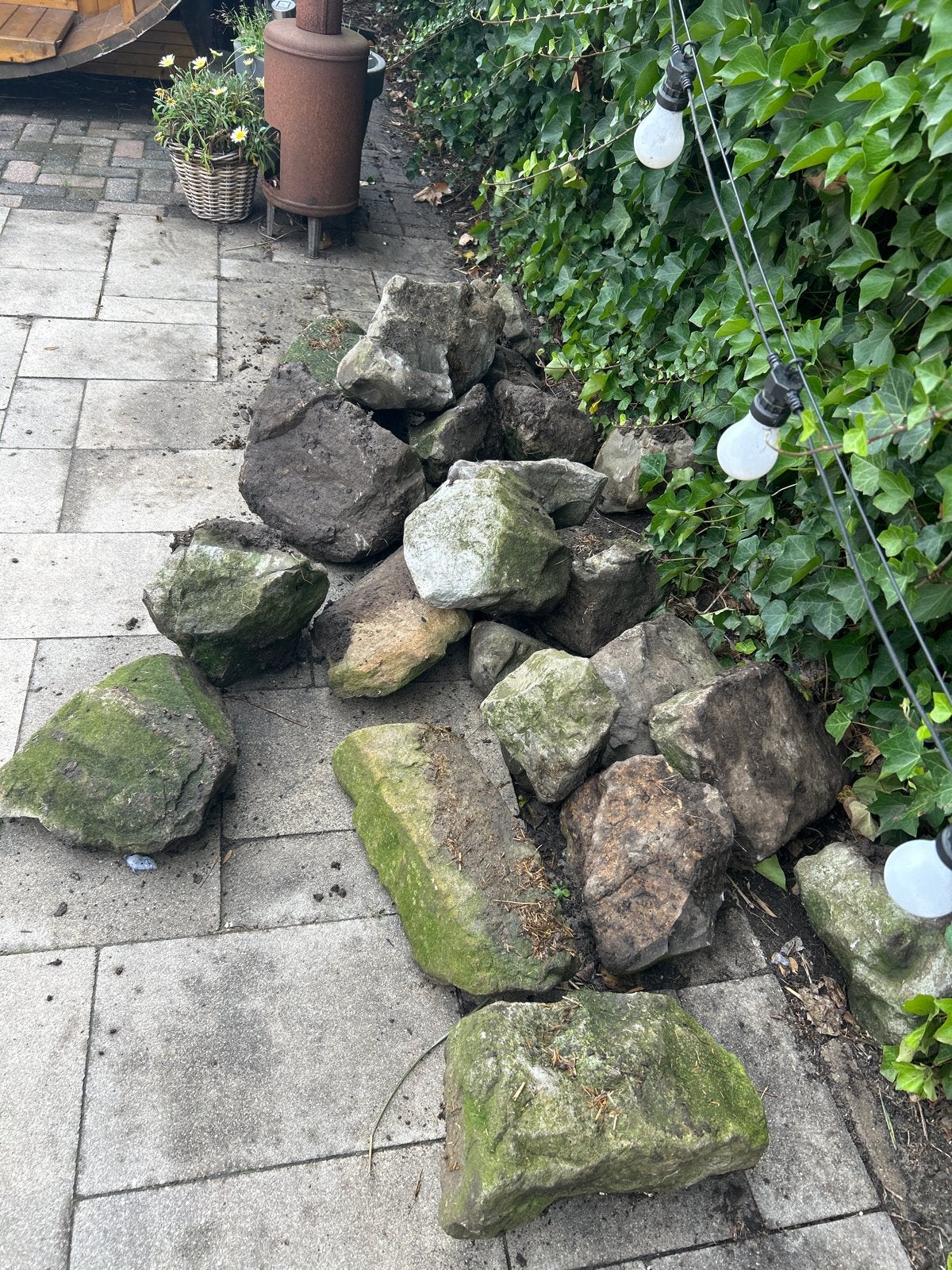 Zwerfkeien, Tuin en Terras, Ophalen, Overige materialen, Gebruikt, Kei