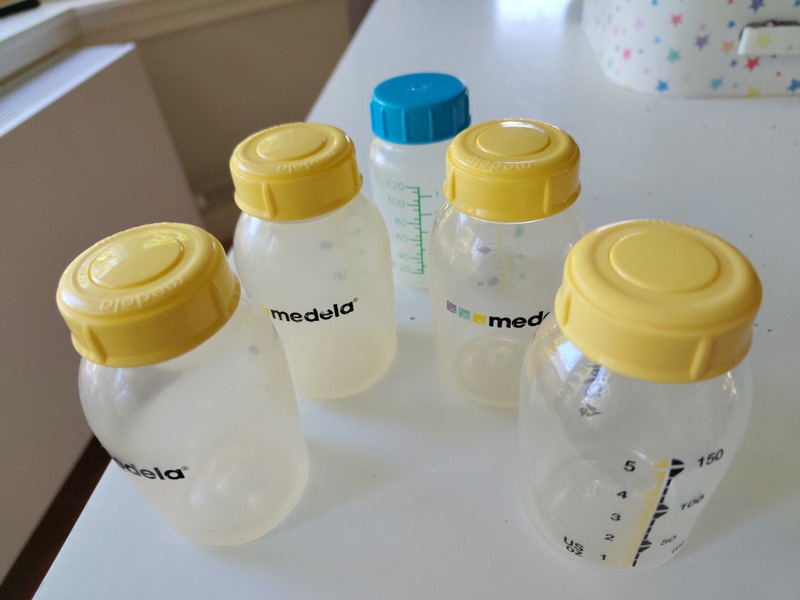 Medela moedermelkflesjes - 5 stuks, Kinderen en Baby's, Ophalen of Verzenden, Gebruikt, Overige typen, Medela