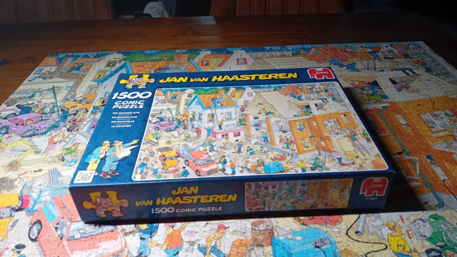 Jan van Haasteren De Bouwplaats 1500 stukjes, Ophalen, 500 t/m 1500 stukjes, Zo goed als nieuw, Legpuzzel