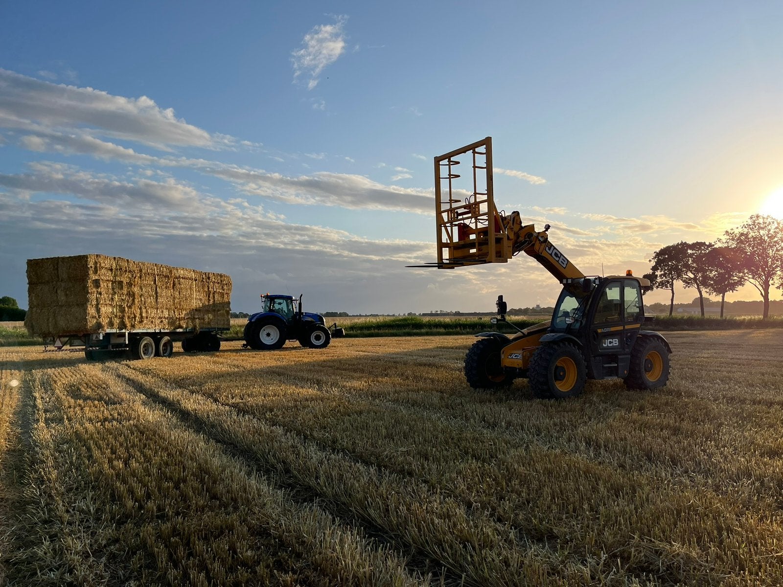 Af land tarwe en gersten stro, Ophalen, Vee
