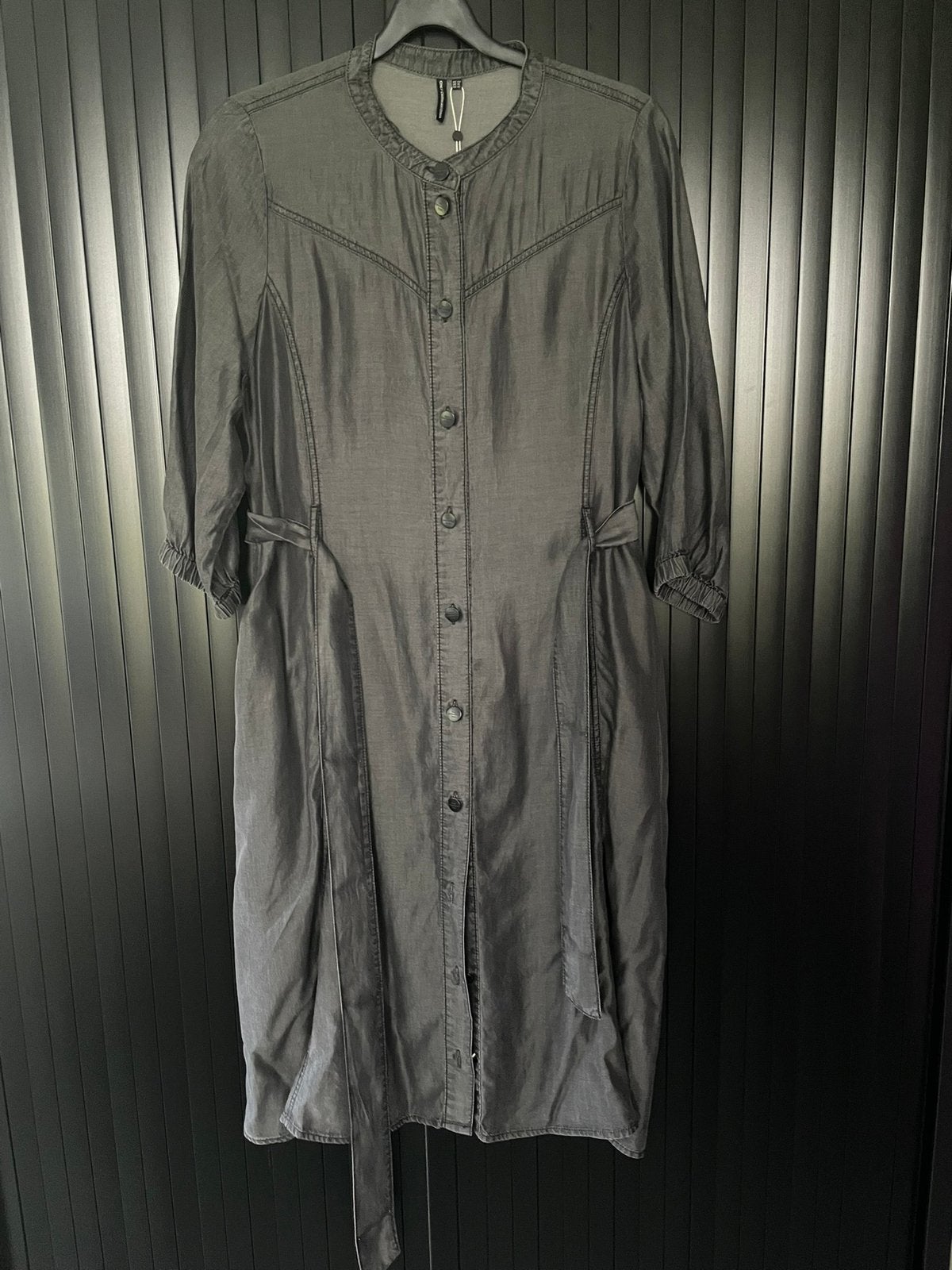 Black denim look tencell jurk Only Carmakoma 44, Verzenden, Zwart, Maat 42/44 (L), Nieuw