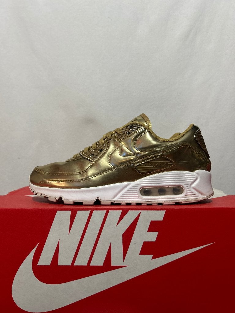 ALS NIEUW! Maat 41 - Nike Air Max 90 Liquid Metal Gold