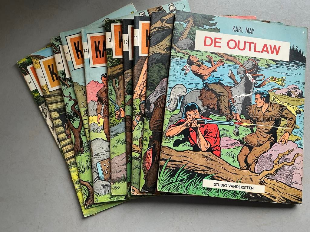 Karl May - De Outlaw (Studio Vandersteen) - Complete reeks, Complete serie of reeks, Ophalen of Verzenden, Gelezen