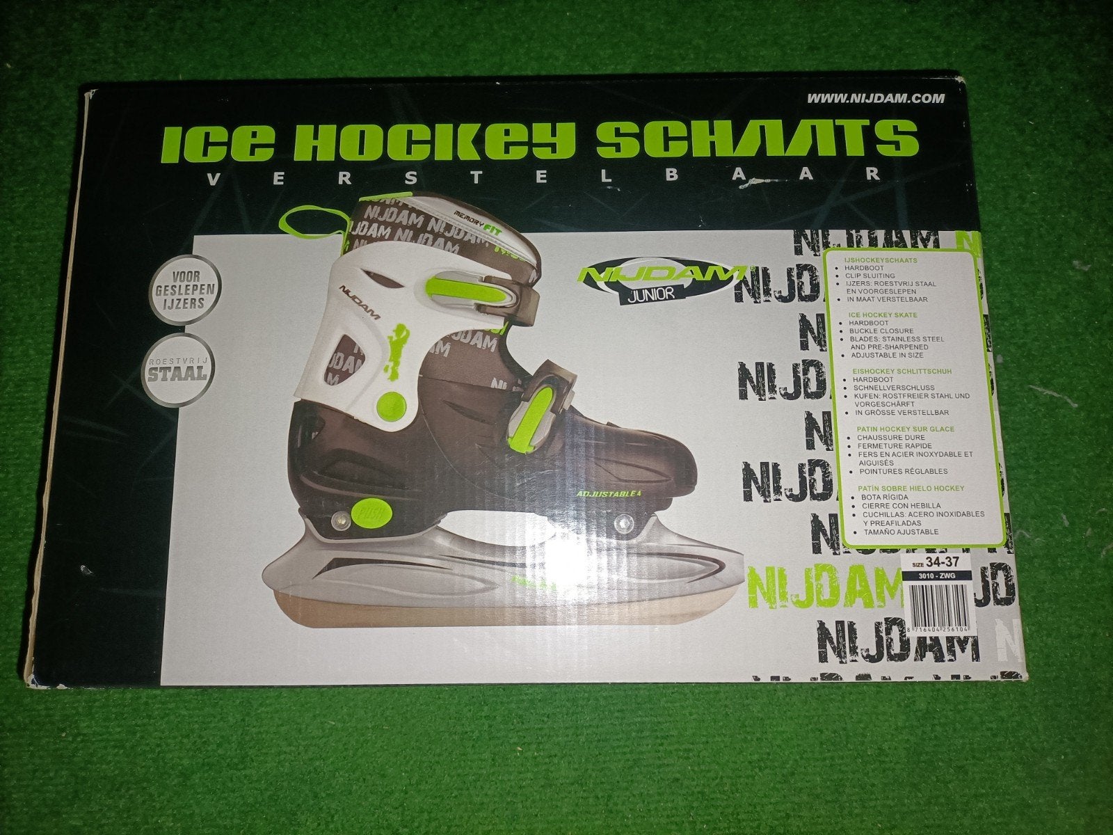 Nijdam verstelbare ijshockey schaatsen (maat 34-37), Ophalen of Verzenden, Zo goed als nieuw, Schaatsen