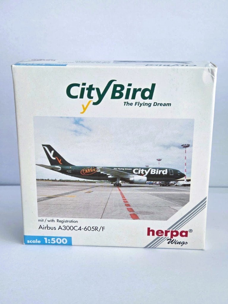 Herpa  Airbus A300C4-605R/F., Verzenden, Zo goed als nieuw, 1:200 of kleiner, Overige merken