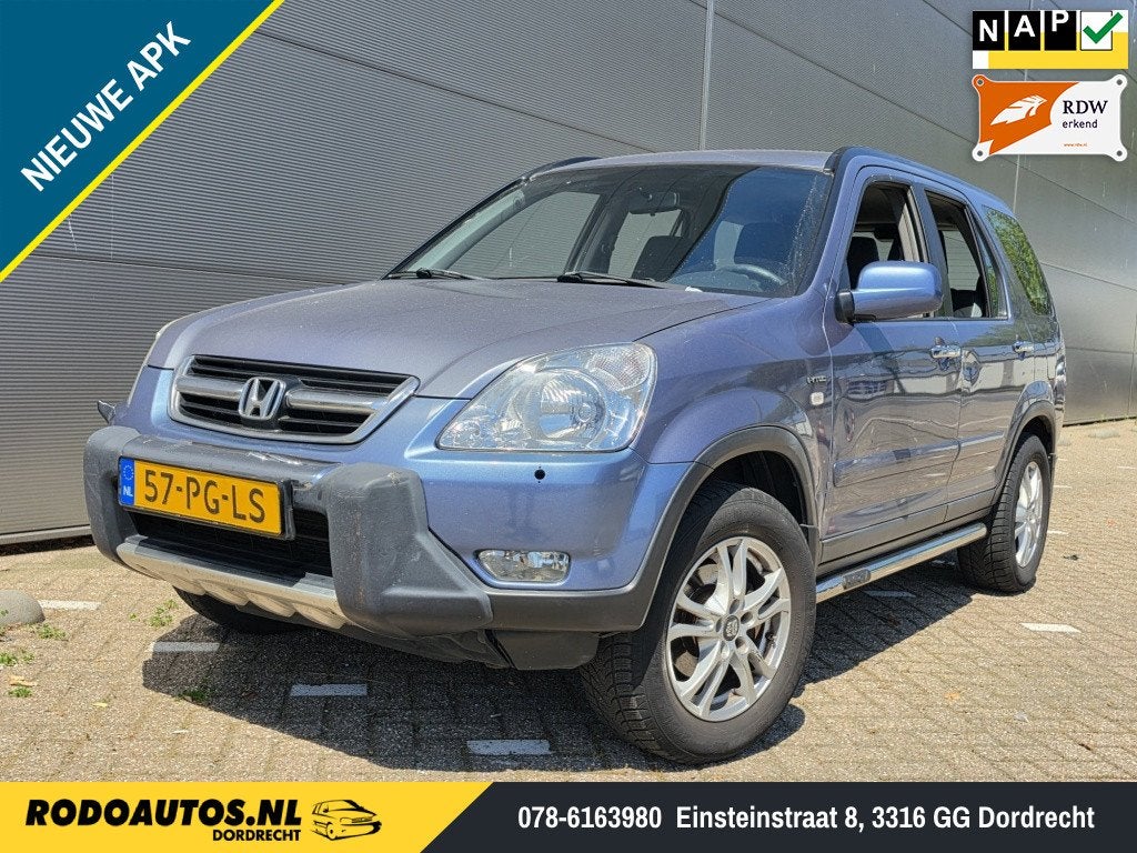 Honda CR-V 2.0i ES 4x4 AWD Nieuwe APK ✅ (bj 2004), 1998 cc, 4 cilinders, 150 pk, Blauw