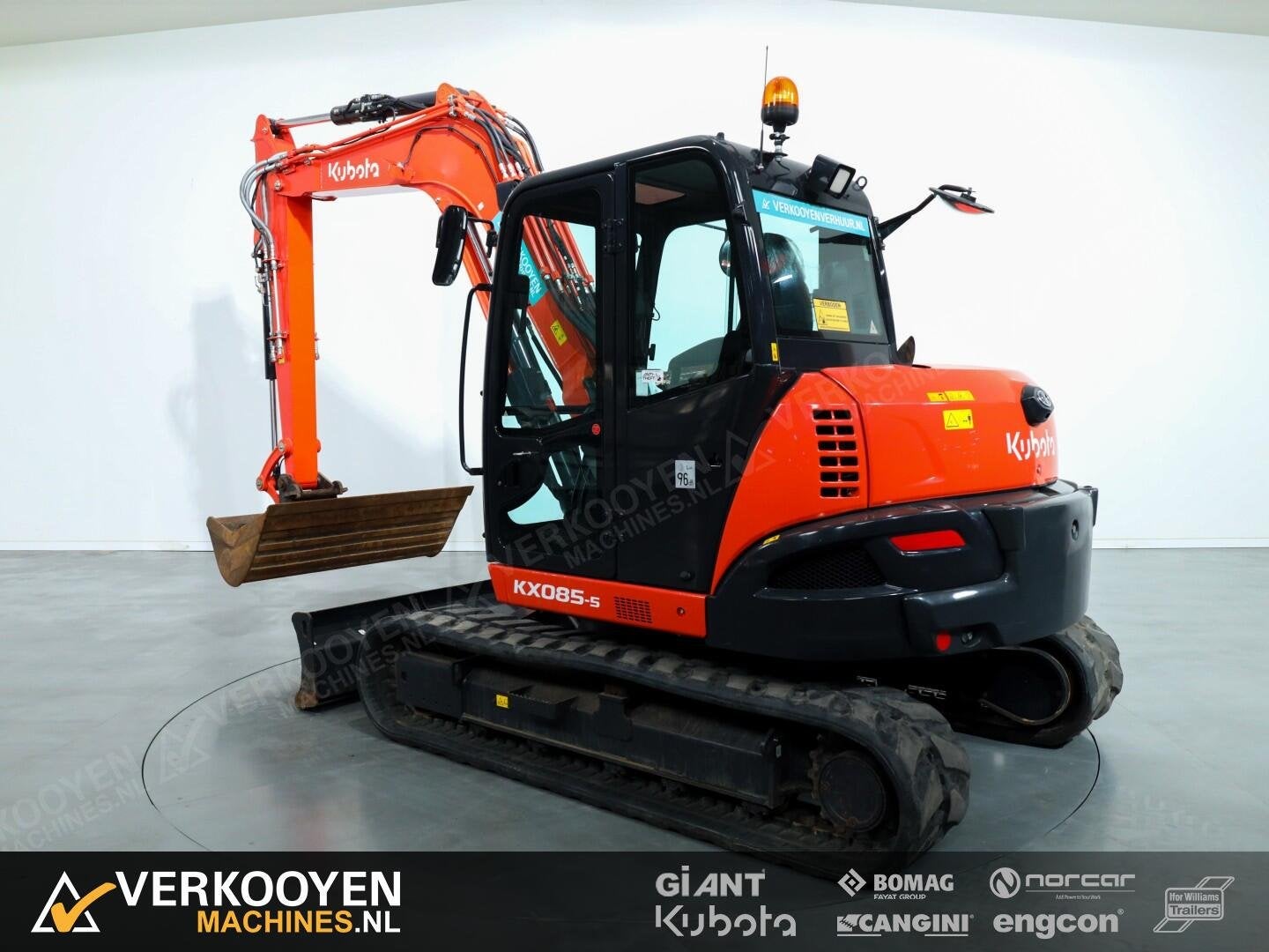 2024 Kubota KX085-5 Mono VV1443, Graafmachine