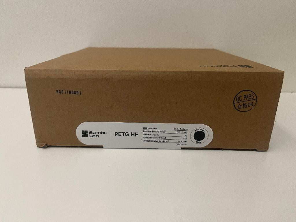 BambuLab Petg HF Filament – Black – 1kg – Nieuw / Ongebruikt, Computers en Software, 3D-printerbenodigheden, Ophalen of Verzenden