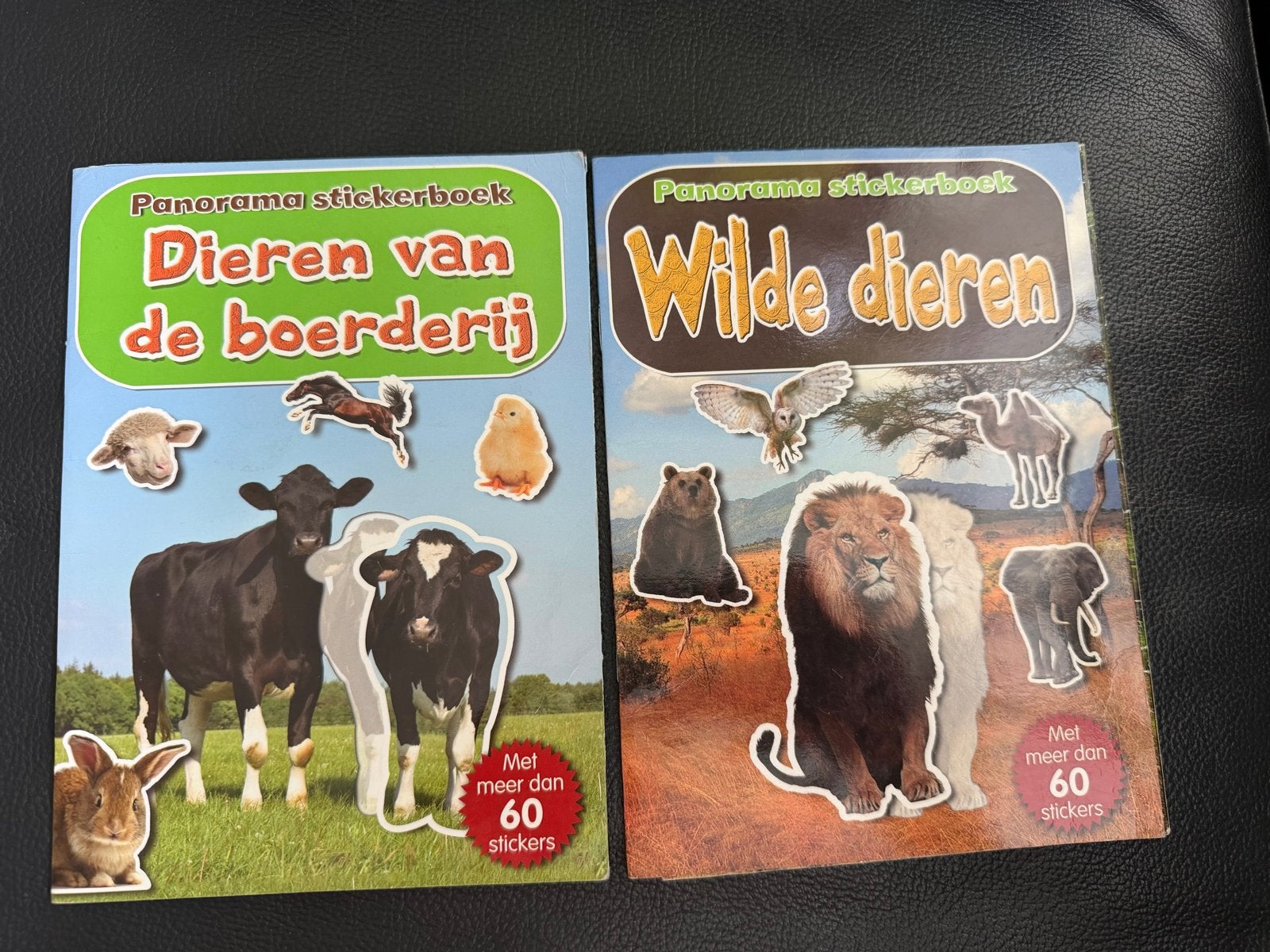 Panorama stickerboeken: Dieren van de boerderij & Wilde dier, Ophalen of Verzenden, Gelezen, Vogels