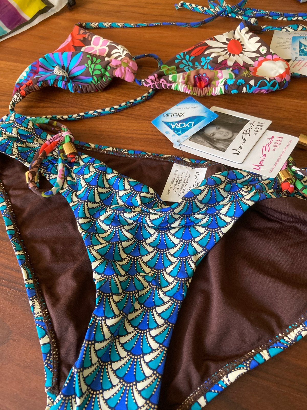 Nieuwe Maria Bonita bikini met bloemen- en schelpenprint, Kleding | Dames, Badmode en Zwemkleding, Ophalen of Verzenden, Nieuw