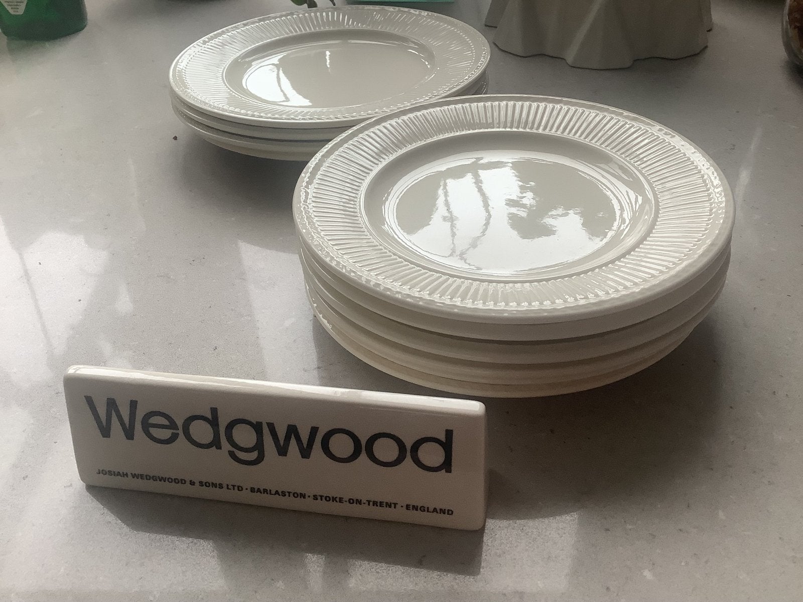 2 x 6 taartborden 16 cm WEDGWOOD EDME., Huis en Inrichting, Keuken | Servies, Ophalen of Verzenden, Zo goed als nieuw, Wedgwood