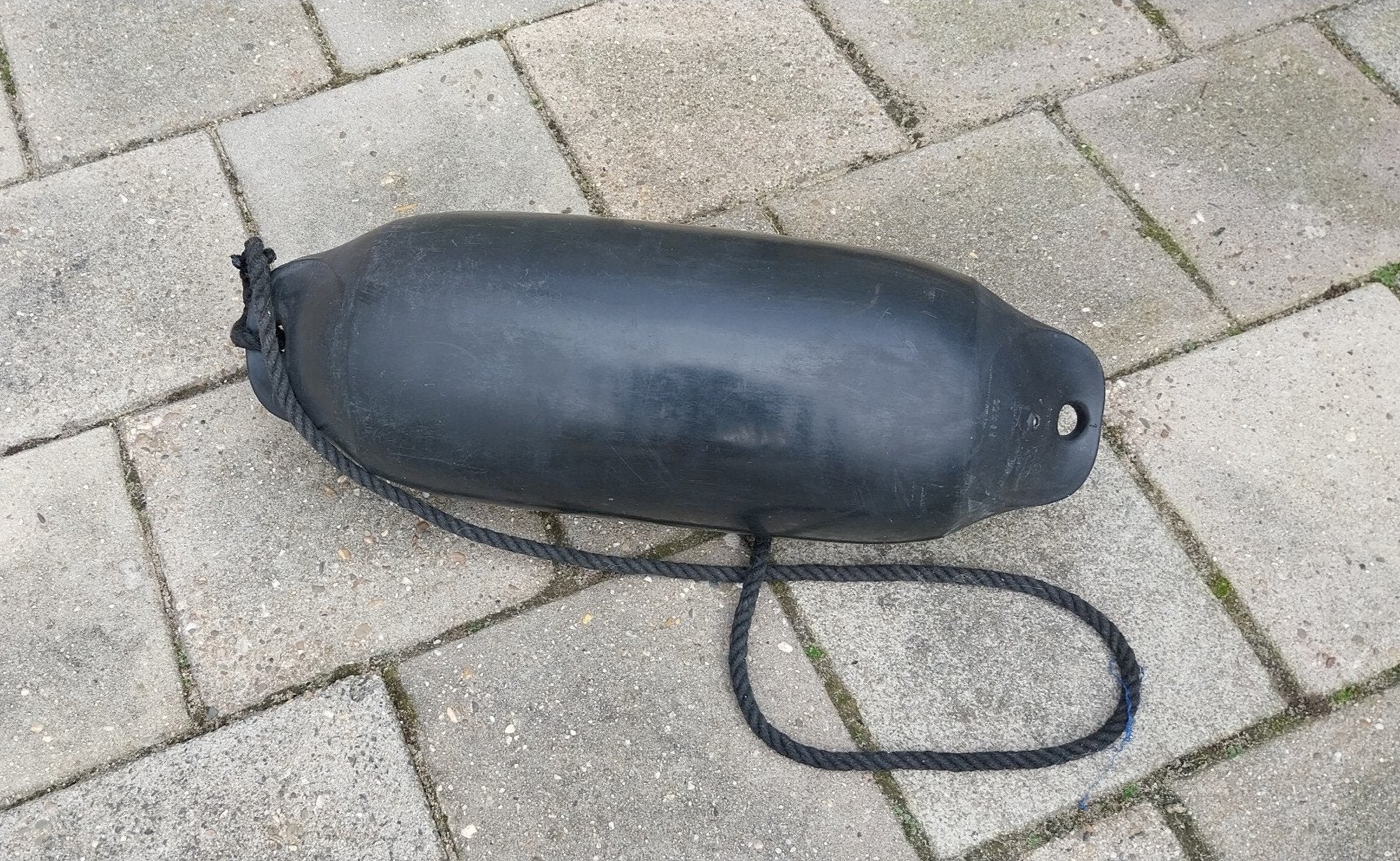 1 Zwarte Majoni fender boei stootwil voor boot, Ophalen, Gebruikt, Overige typen