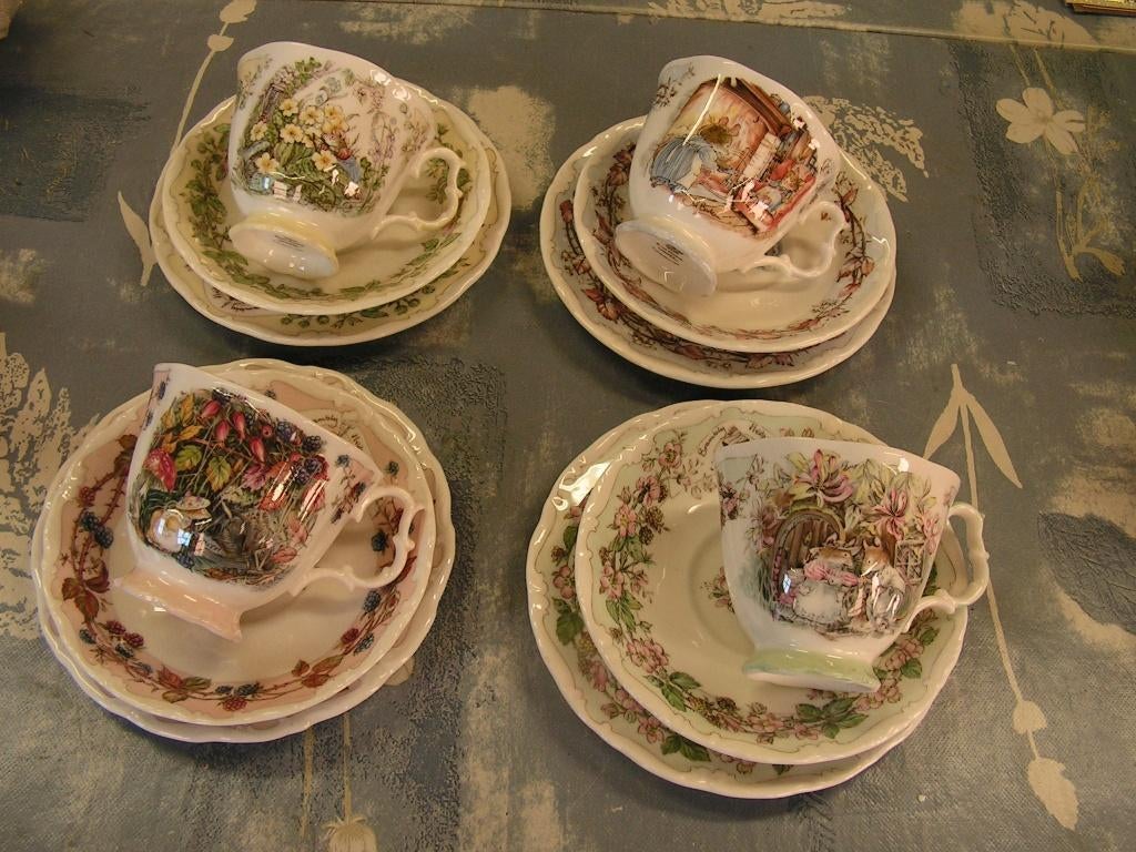 Brambly hedge kop en schotels 4 seizoenen, Ophalen of Verzenden, Nieuw, Porselein, Kop en/of schotel
