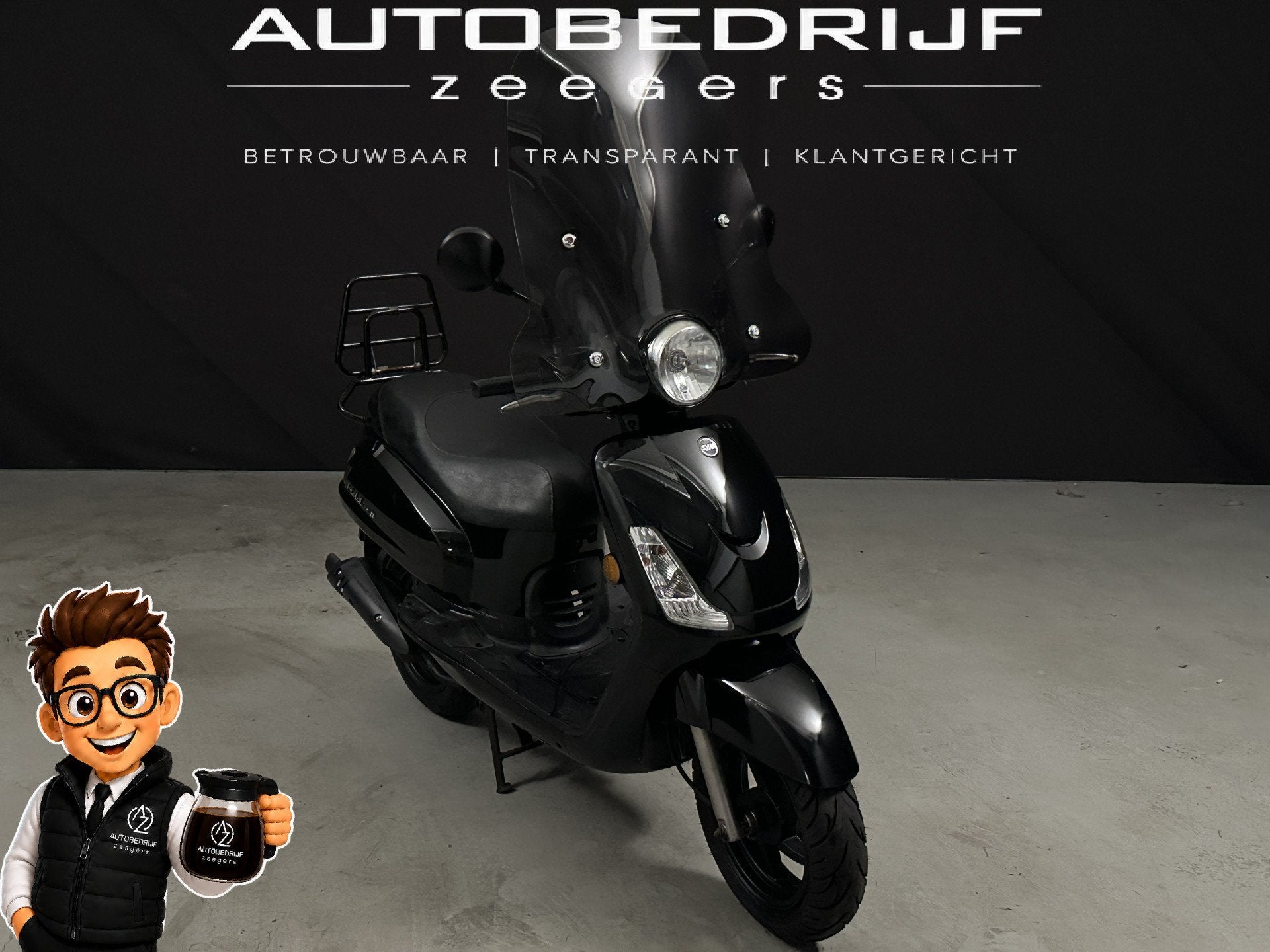 SYM Fiddle II Snorscooter *Windscherm*Achterbeugel*, Middelblok 190
2831BR  GOUDERAK, NL, Gebruikt, SYM, Info@autobedrijfzeegers.nl