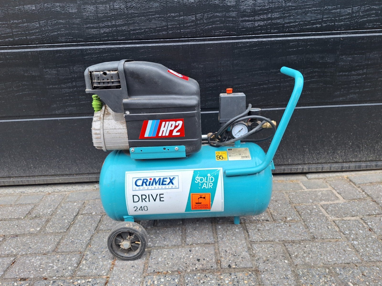 Crimex Compressor opknapper, Doe-het-zelf en Verbouw, Compressors, 100 liter of meer, Ophalen