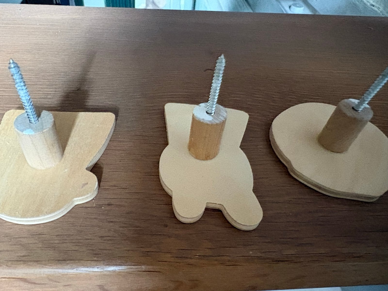 Houten kapstokhaakjes kinderkamer, dieren thema, Ophalen, Gebruikt, Jongen of Meisje
