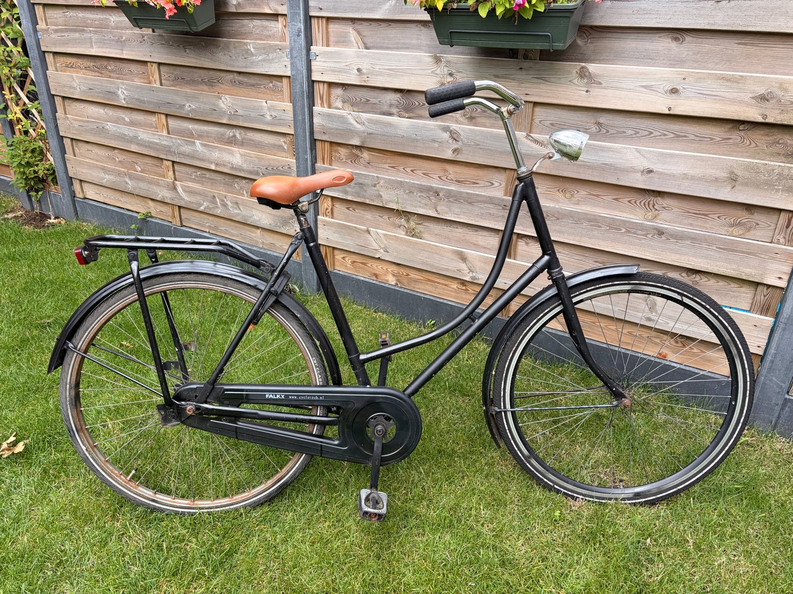 Zwarte damesfiets - onderhoud nodig, Terugtraprem, Ophalen, Overige merken, 53 tot 56 cm