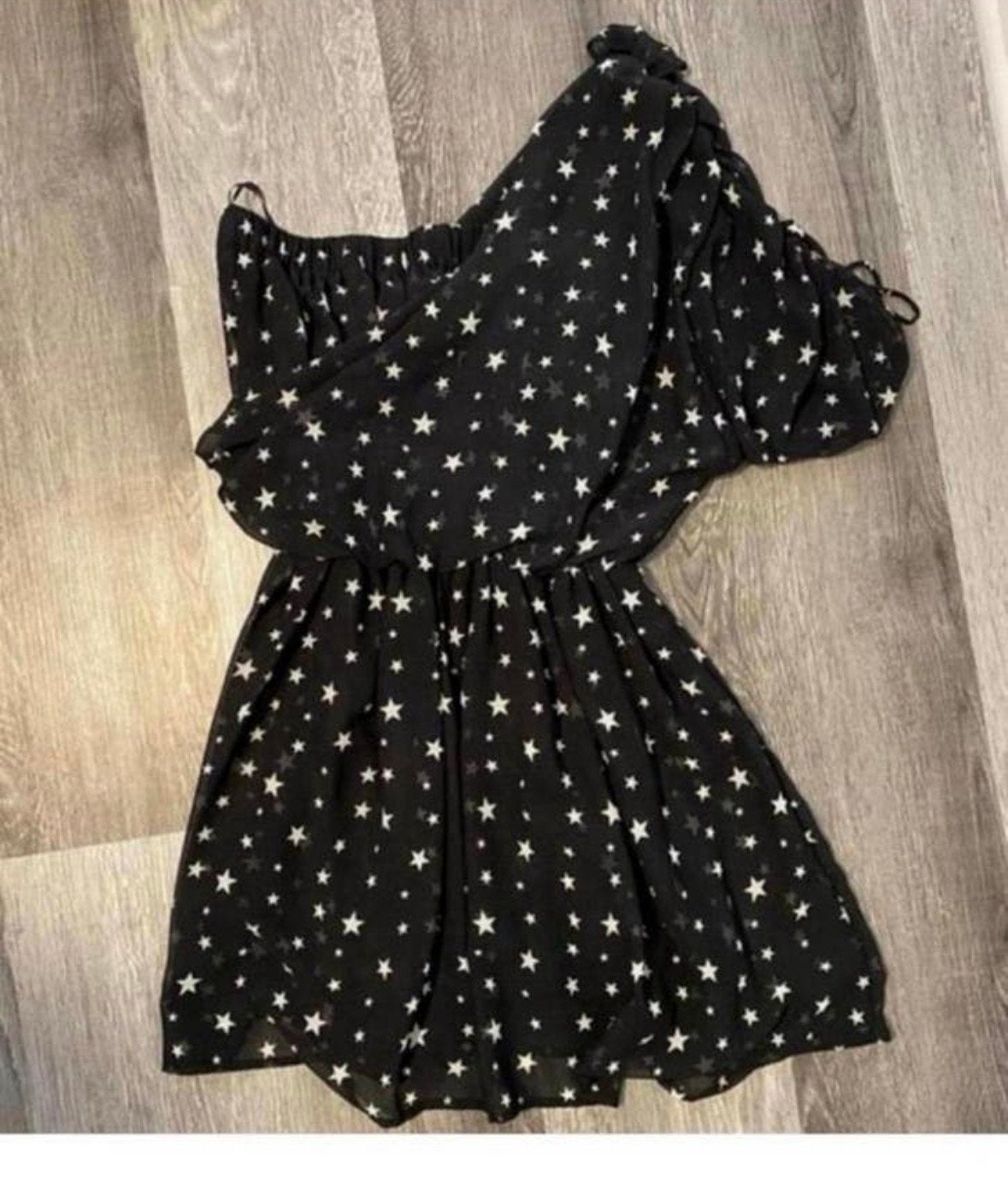 Zara Jurk Zwart met Witte Sterren - Maat S, Zwart, Ophalen of Verzenden, Maat 36 (S), Gedragen