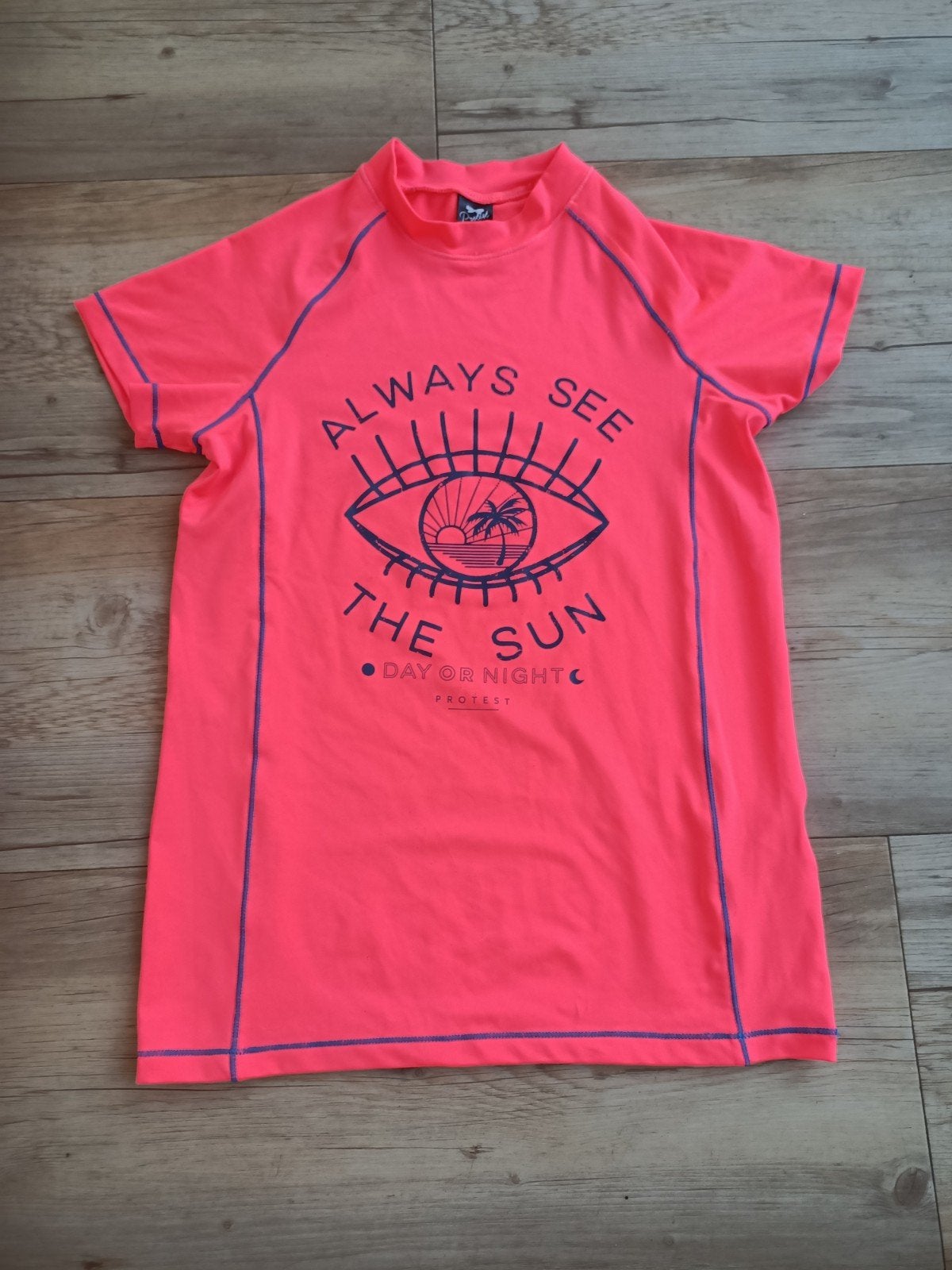 Protest zwemshirt maat 176 neon roze met print, Protest, Jongen of Meisje, Ophalen of Verzenden, Maat 176