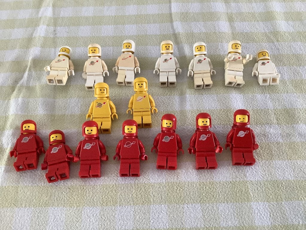 Vintage set LEGO astronauten, Ophalen of Verzenden, Gebruikt, Minifiguur, Lego
