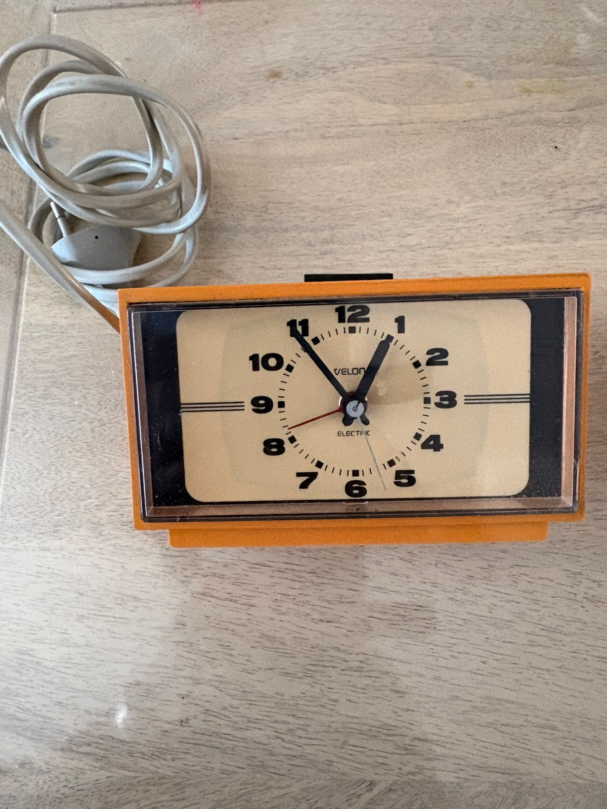 Wekker vintage jaren 70, Ophalen of Verzenden, Gebruikt