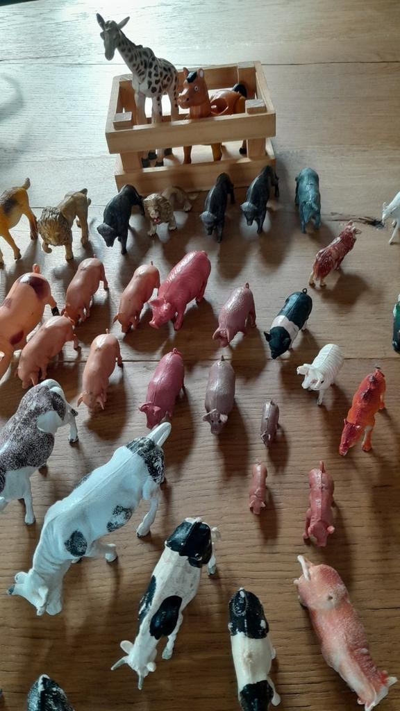 Speelgoed boerderij dieren en safari dieren, kunstof., Ophalen of Verzenden