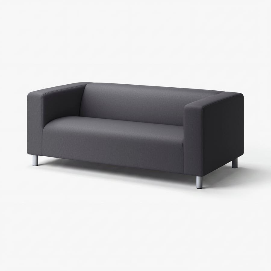 Klippan bank Ikea Vissle grey 2 zits nieuw, Ophalen, 150 tot 200 cm, 75 tot 100 cm, Nieuw