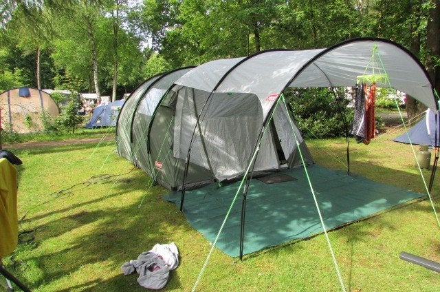 Coleman coastline 4 deluxe tunneltent met luifel, Caravans en Kamperen, Tenten, Ophalen, Zo goed als nieuw, Tot en met 4