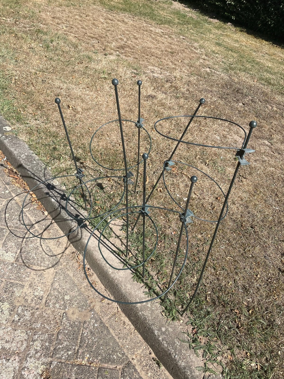 Metalen plantensteunen ringen voor tuin en plantenbakken, Tuin en Terras, Planten | Tuinplanten, Ophalen, Klimplanten