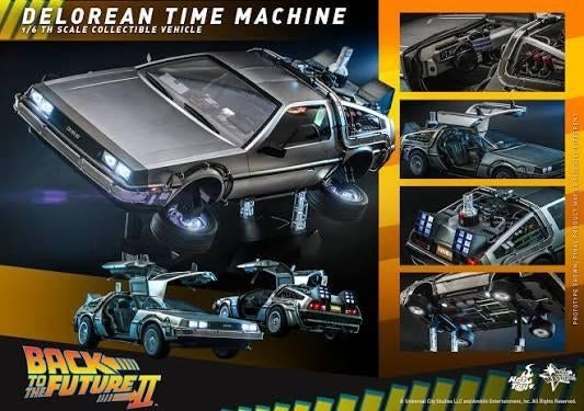 Hot Toys Back To The Future Time Machine Delorean MMS636, Ophalen of Verzenden, Zo goed als nieuw