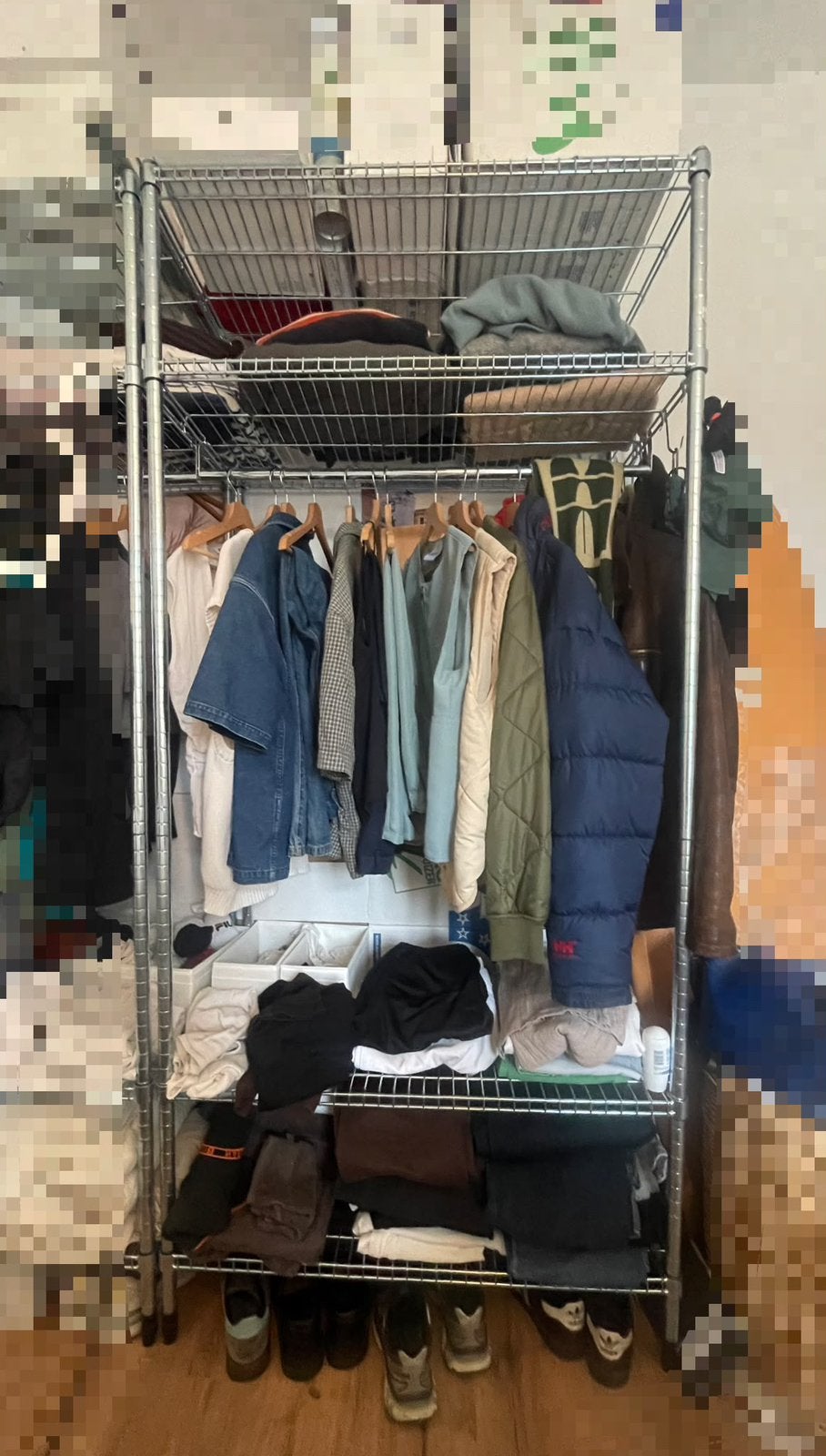 IKEA Omar stellingkast voor kleding, Huis en Inrichting, Kasten | Stellingkasten, Ophalen, Zo goed als nieuw