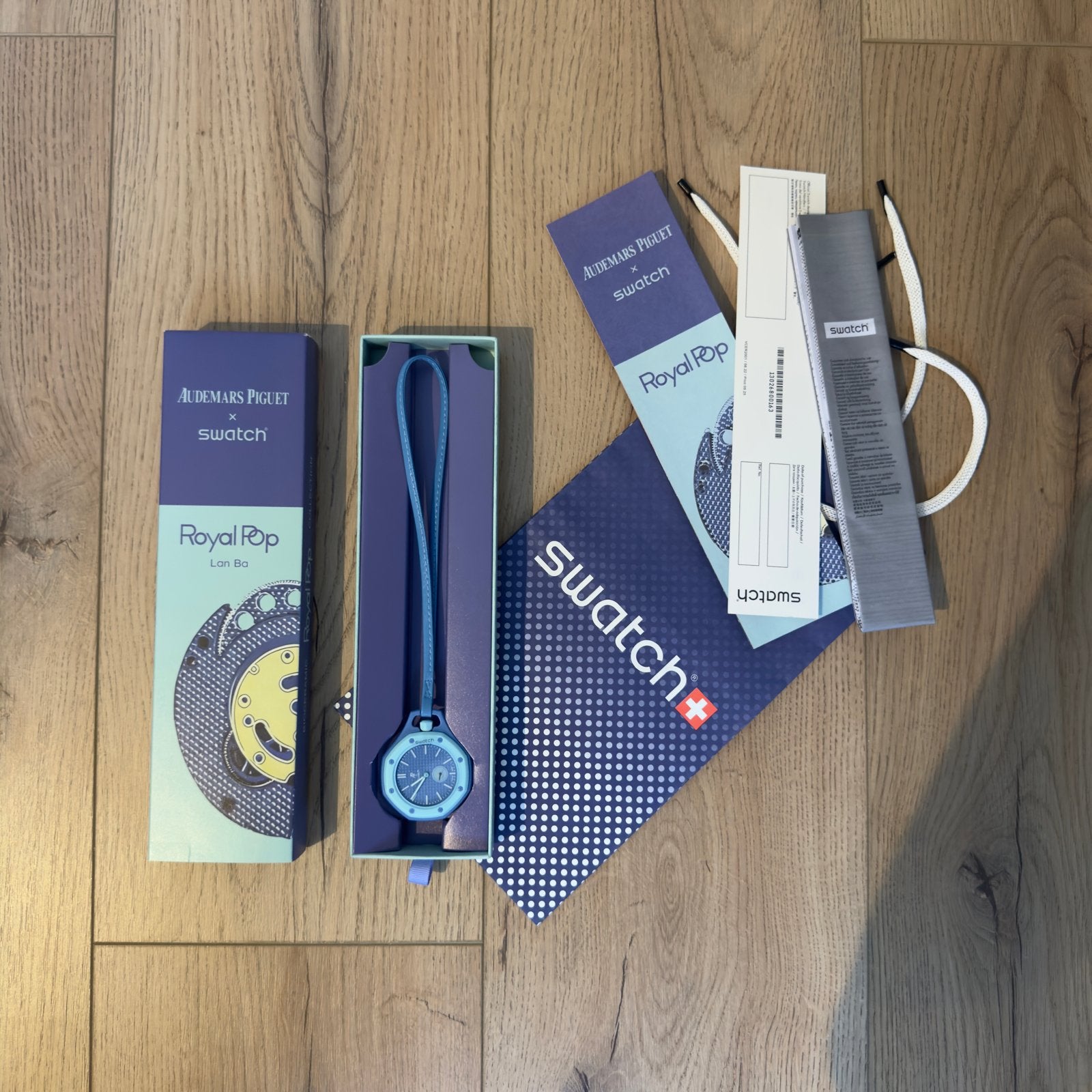Swatch x Audemars Piguet Royal Pop Horloge - NIEUW, Swatch, Nieuw, Ophalen of Verzenden, Kunststof