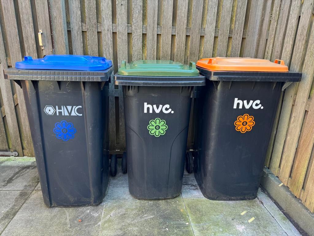 Unieke, vrolijke klikosticker bloem met huisnummer, Hobby en Vrije tijd, Stickers en Plaatjes, Ophalen of Verzenden, Nieuw, Meerdere stickers