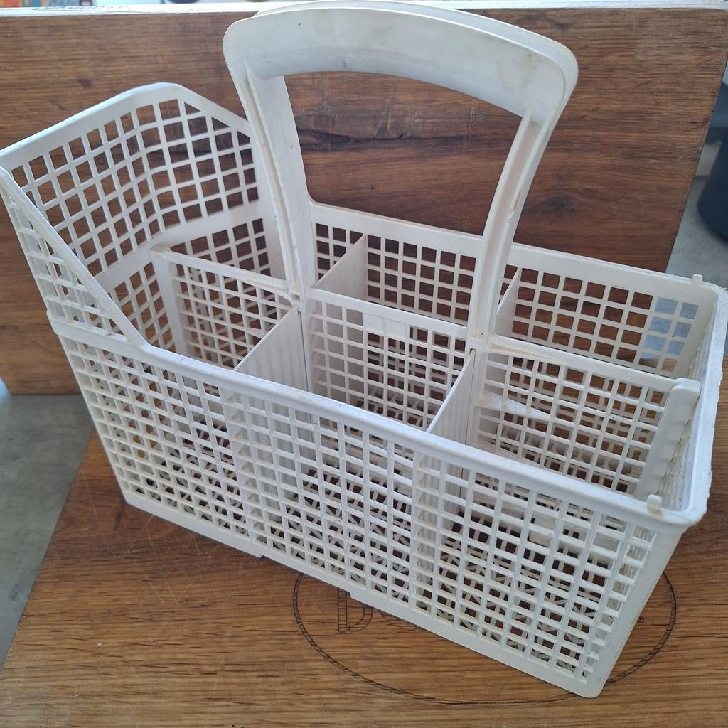 Bestekmand wit bestekkorf vaatwasser universeel 24,5x28x14cm, Ophalen of Verzenden, Zo goed als nieuw
