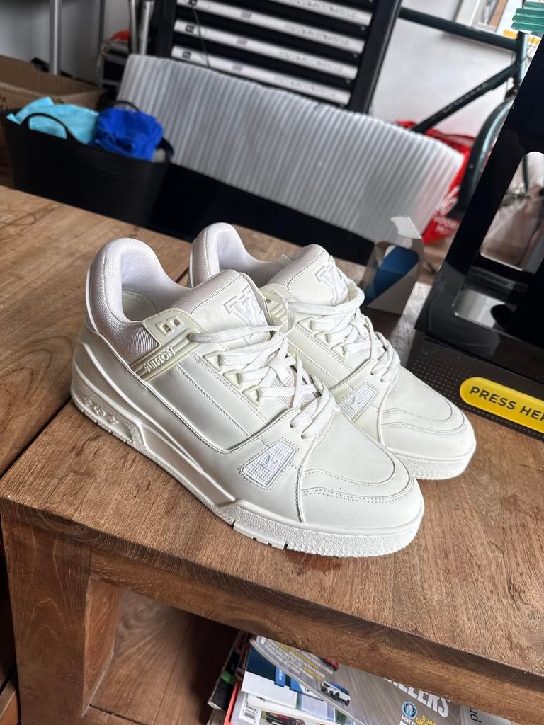 Louis Vuitton Trainers - Slechts 3x Gedragen, Kleding | Heren, Schoenen, Ophalen of Verzenden, Zo goed als nieuw, Wit, Sneakers of Gympen