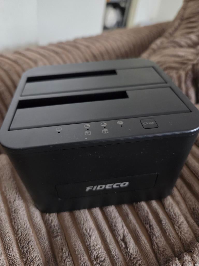 FIDECO USB 3.0 Dual Bay Harde Schijf Docking Station, HDD, Ophalen of Verzenden, Zo goed als nieuw, 2.5 en 3.5 inch