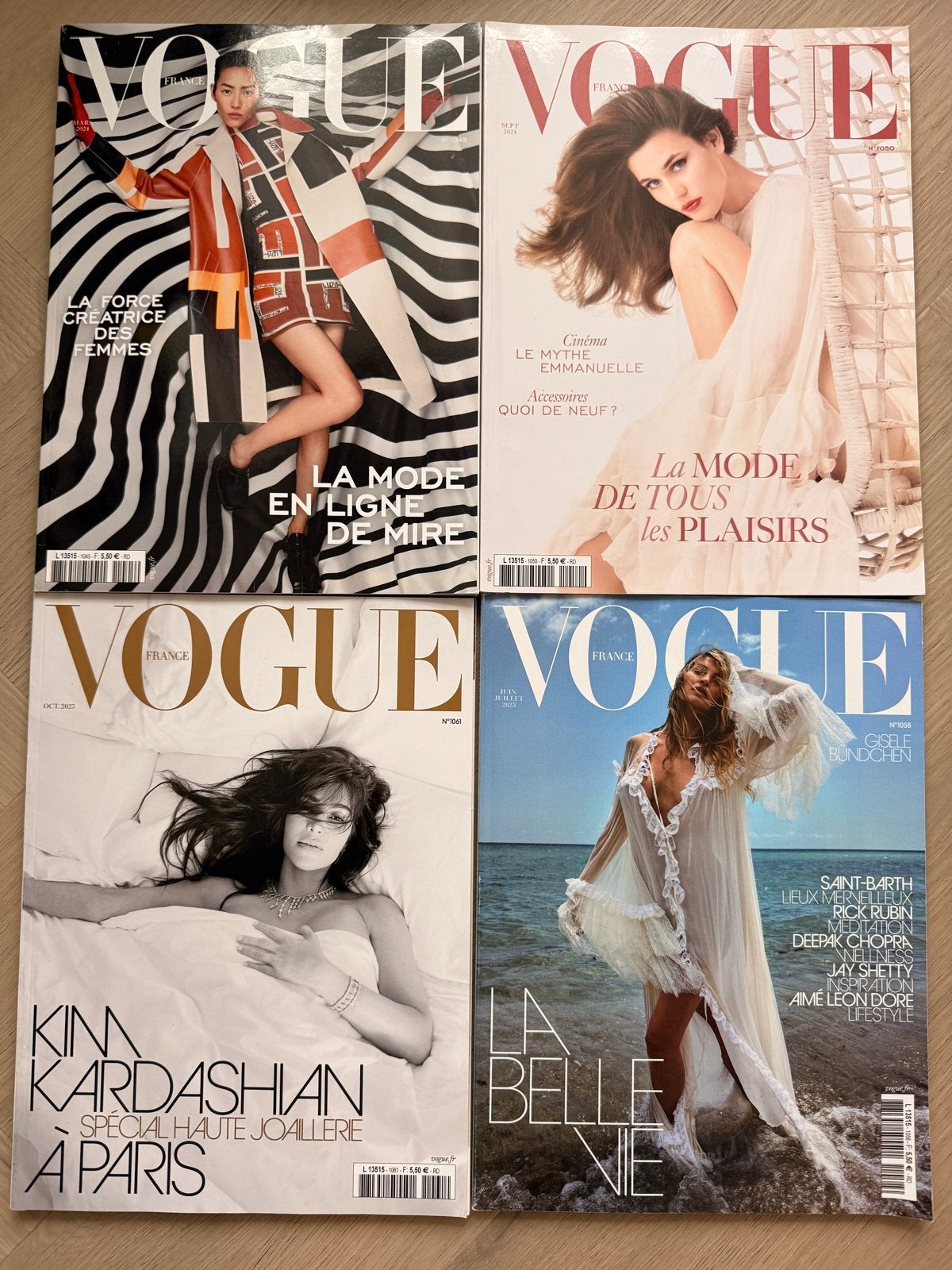 Vogue France Tijdschriften - 4 Stuks (2024-2025), Boeken, Tijdschriften en Kranten, Ophalen of Verzenden, Zo goed als nieuw, Glossy