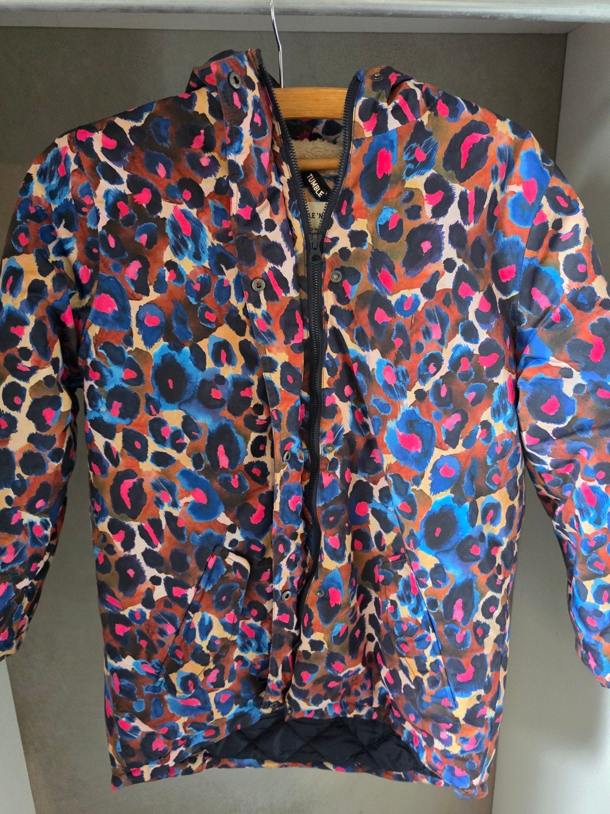 Tumble 'N Dry winterjas met luipaardprint 146/152, Ophalen, Gebruikt, Tumble 'N Dry, Meisje