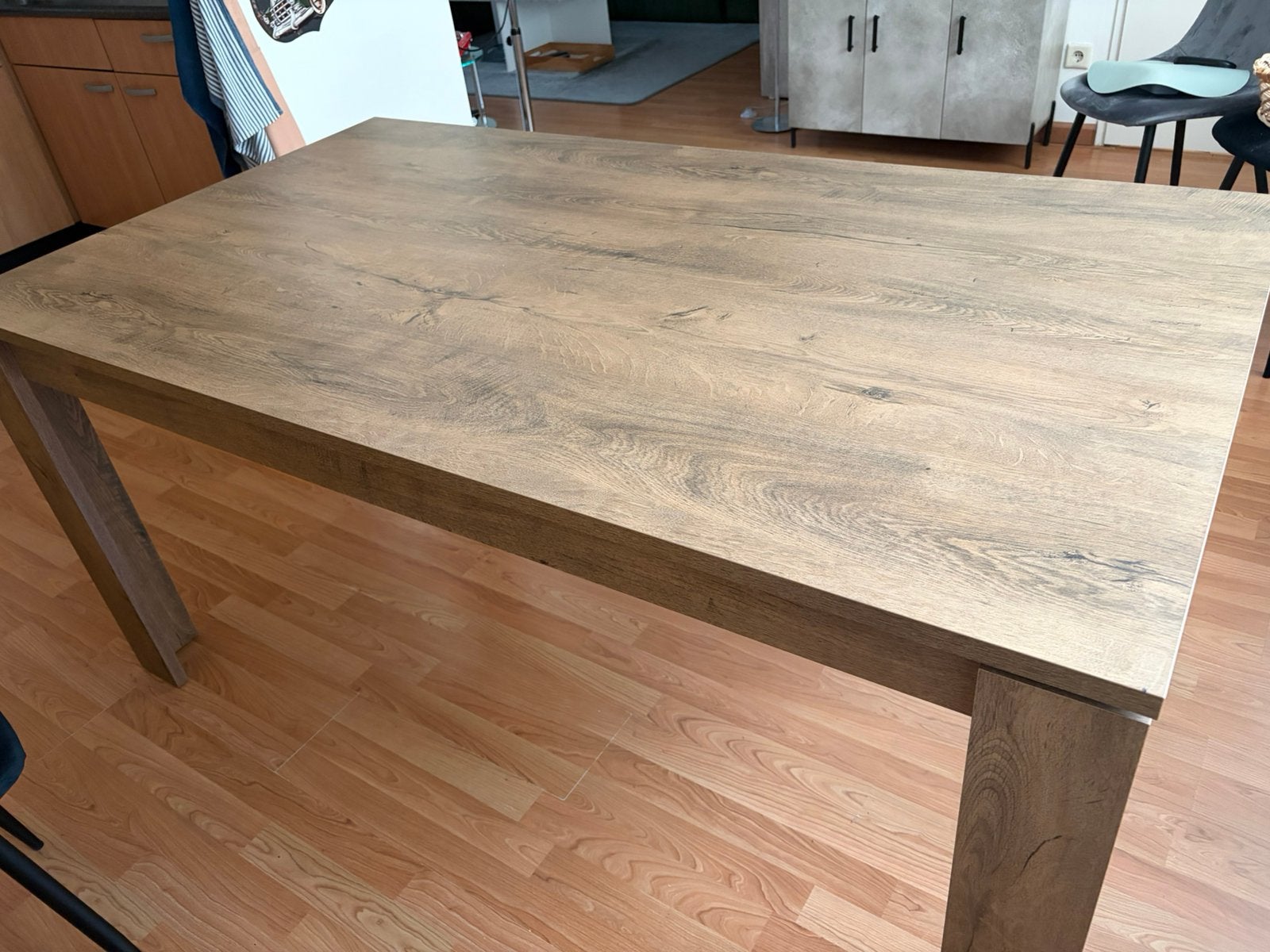 Eettafel 90x160, Huis en Inrichting, Tafels | Eettafels, Ophalen, Gebruikt, 50 tot 100 cm, 150 tot 200 cm