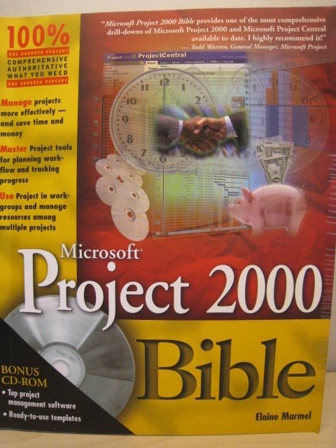 Microsoft Project 2000 Bible, Elaine Marmel, met CD, nieuw !, Ophalen of Verzenden, Nieuw, Internet of Webdesign
