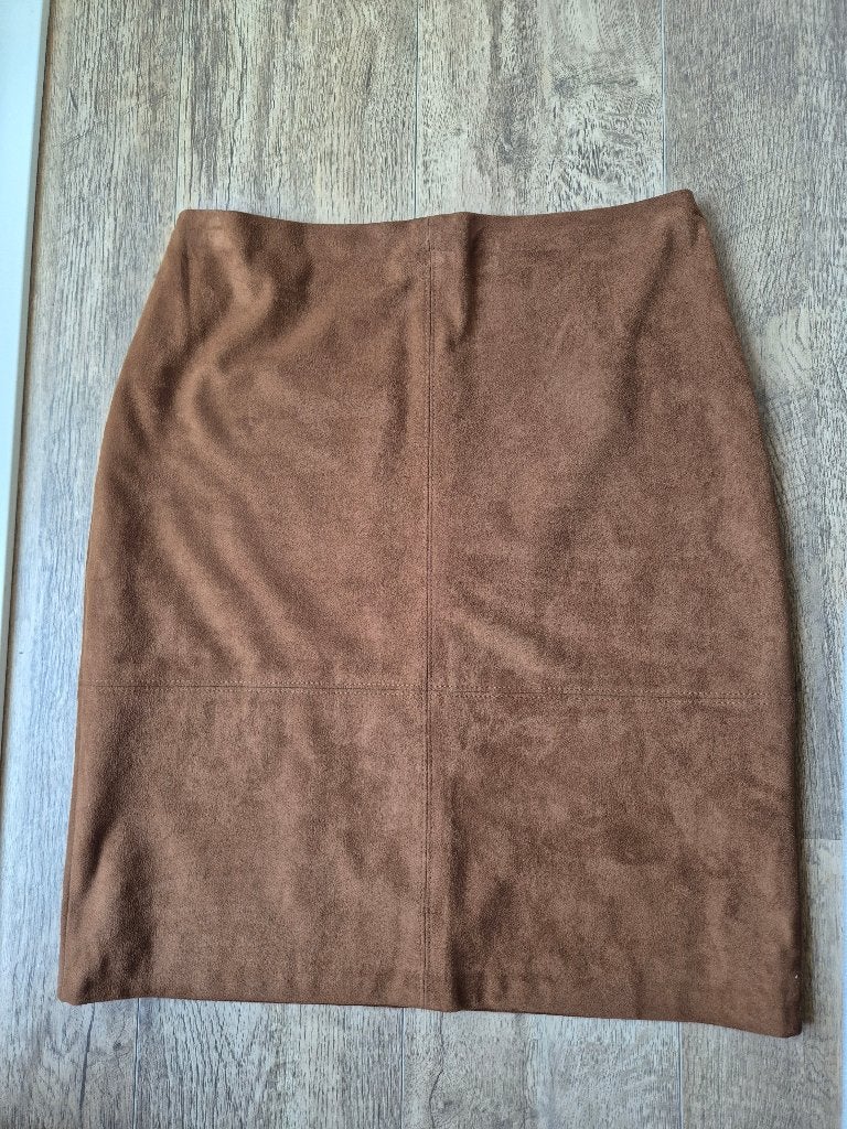 Suede rok dames maat 40 cognac kleur S. Oliver, Kleding | Dames, Maat 38/40 (M), Bruin, Nieuw, Ophalen of Verzenden