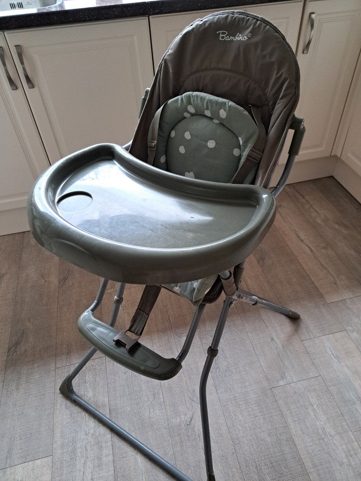 Bany/kinder eetstoel, kindereetstoel groen zeegroen Bambino, Kinderen en Baby's, Ophalen, Stoel(en)