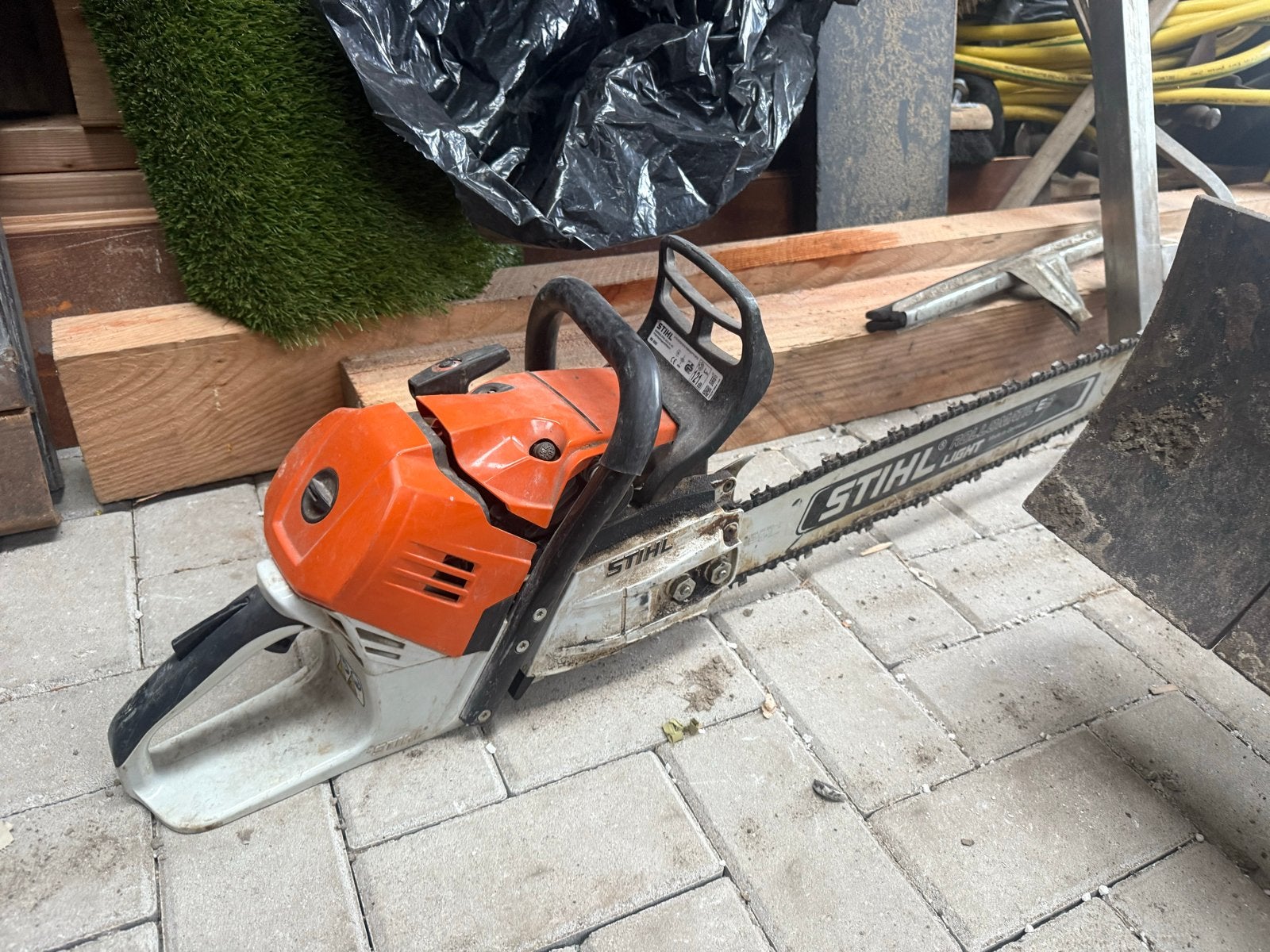 Stihl MS500i Kettingzaag - Krachtige en Betrouwbare Zaag, Ophalen, 70 mm of meer, Kettingzaag, Zo goed als nieuw