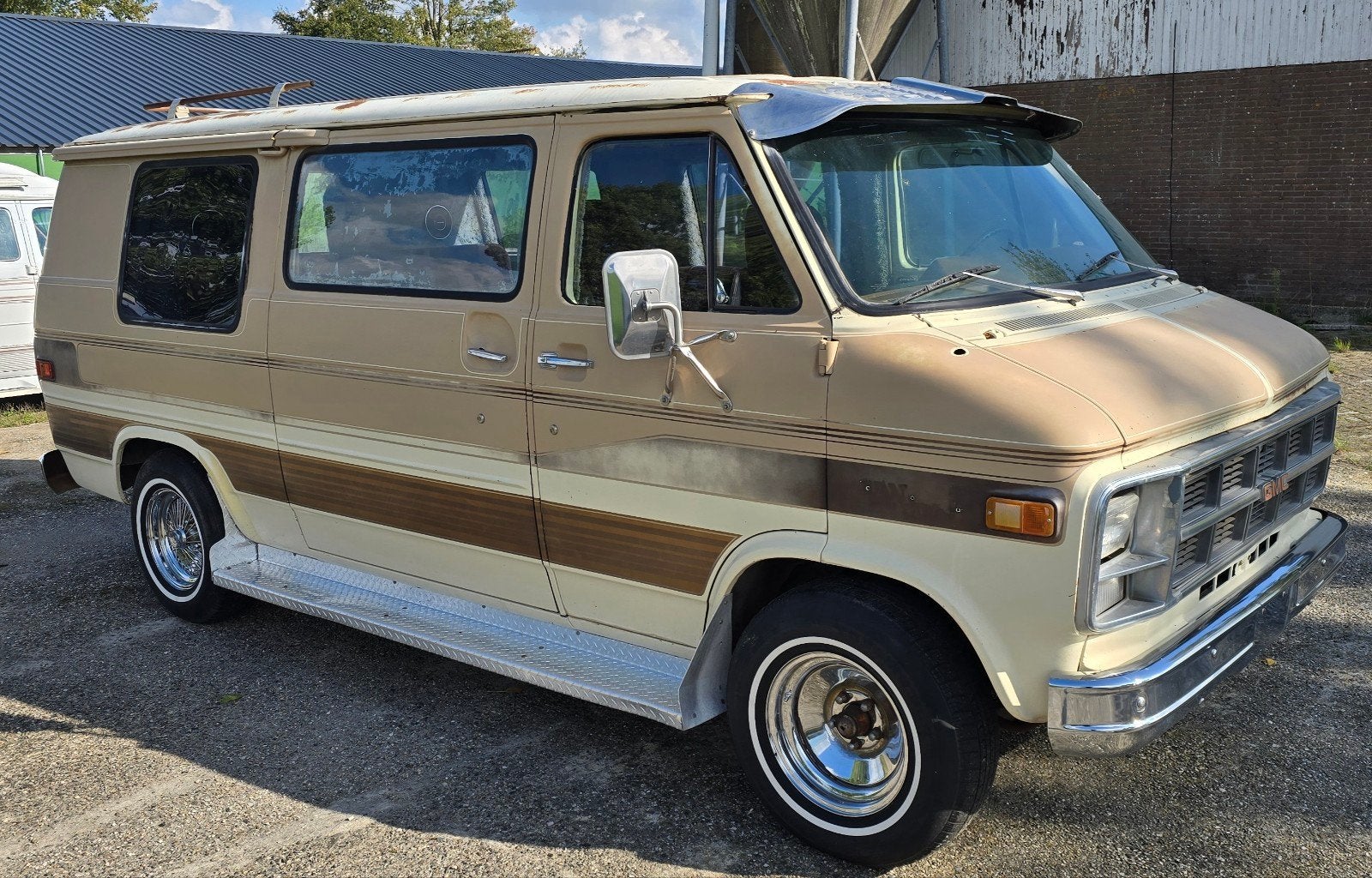 1979 gmc 2500, Auto's, Automaat, Stof, 7 stoelen, Beige